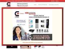 Tablet Screenshot of cordobaelectronica.com.ar
